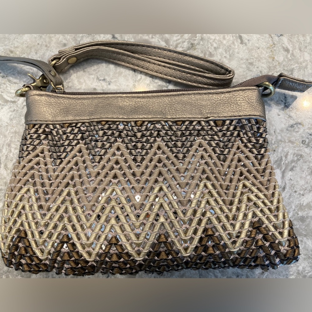 Big Buddha JLuna Tan Crossbody/Wristlet/Clutch Bag
